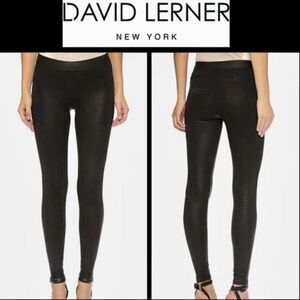 David Lerner Croc Barlow Leggings Sz XS NWT